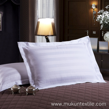 White 1cm2CM3cm stripe Hotel BedSheets Set